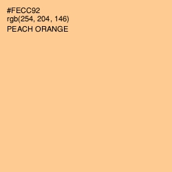 #FECC92 - Peach Orange Color Image