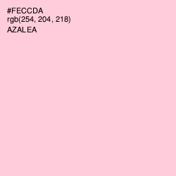 #FECCDA - Azalea Color Image