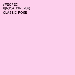 #FECFEC - Classic Rose Color Image