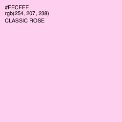 #FECFEE - Classic Rose Color Image
