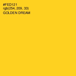 #FED121 - Golden Dream Color Image