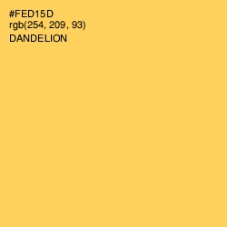 #FED15D - Dandelion Color Image