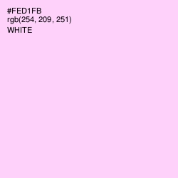 #FED1FB - Pink Lace Color Image