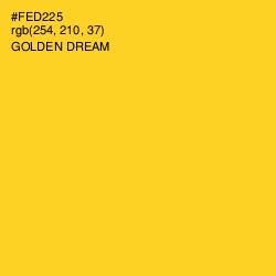 #FED225 - Golden Dream Color Image