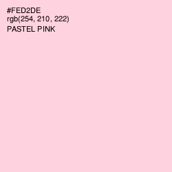 #FED2DE - Pastel Pink Color Image