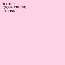 #FED2E7 - Pig Pink Color Image