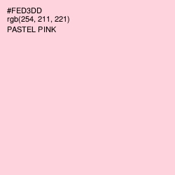 #FED3DD - Pastel Pink Color Image