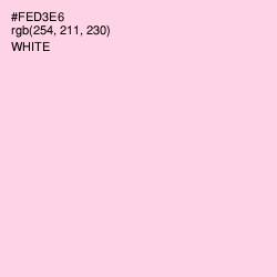 #FED3E6 - Pig Pink Color Image