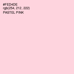 #FED4DE - Pastel Pink Color Image