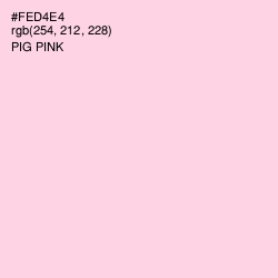 #FED4E4 - Pig Pink Color Image