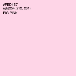 #FED4E7 - Pig Pink Color Image