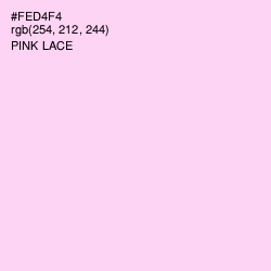 #FED4F4 - Pink Lace Color Image