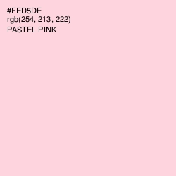 #FED5DE - Pastel Pink Color Image