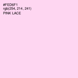 #FED6F1 - Pink Lace Color Image