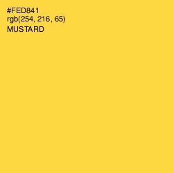 #FED841 - Mustard Color Image