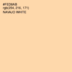 #FED8AB - Navajo White Color Image