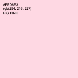 #FED8E3 - Pig Pink Color Image