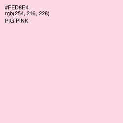 #FED8E4 - Pig Pink Color Image