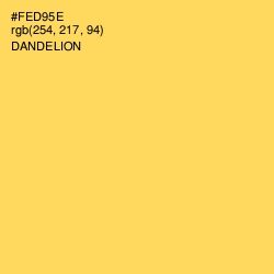 #FED95E - Dandelion Color Image