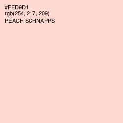 #FED9D1 - Peach Schnapps Color Image
