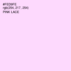 #FED9FE - Pink Lace Color Image