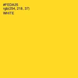 #FEDA25 - Golden Dream Color Image