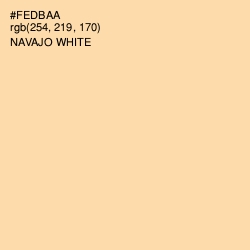 #FEDBAA - Navajo White Color Image
