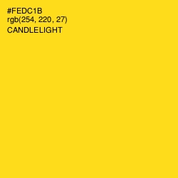 #FEDC1B - Candlelight Color Image