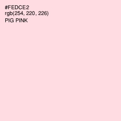 #FEDCE2 - Pig Pink Color Image