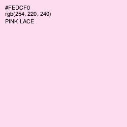 #FEDCF0 - Pink Lace Color Image