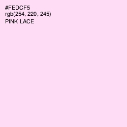 #FEDCF5 - Pink Lace Color Image