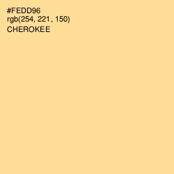 #FEDD96 - Cherokee Color Image
