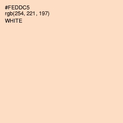 #FEDDC5 - Tuft Bush Color Image