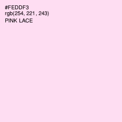 #FEDDF3 - Pink Lace Color Image