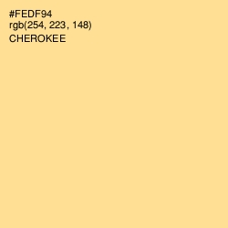 #FEDF94 - Cherokee Color Image