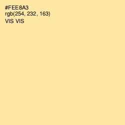 #FEE8A3 - Vis Vis Color Image