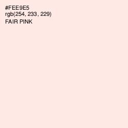 #FEE9E5 - Fair Pink Color Image