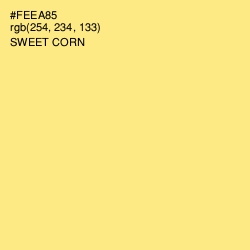 #FEEA85 - Sweet Corn Color Image