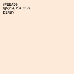 #FEEAD9 - Derby Color Image