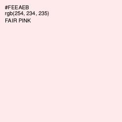#FEEAEB - Fair Pink Color Image