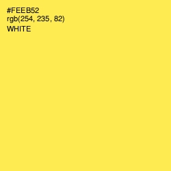 #FEEB52 - Candy Corn Color Image