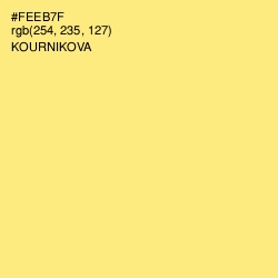 #FEEB7F - Kournikova Color Image