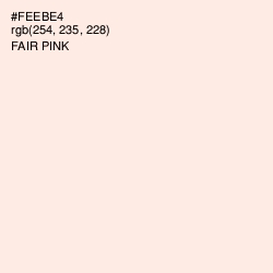 #FEEBE4 - Fair Pink Color Image