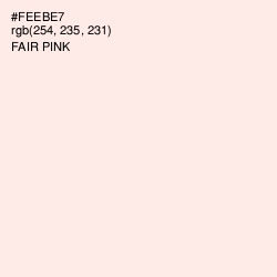 #FEEBE7 - Fair Pink Color Image