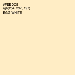 #FEEDC5 - Egg White Color Image