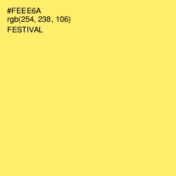 #FEEE6A - Festival Color Image