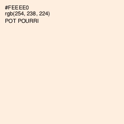 #FEEEE0 - Pot Pourri Color Image