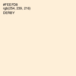 #FEEFD8 - Derby Color Image