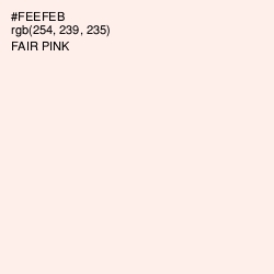 #FEEFEB - Fair Pink Color Image