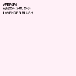 #FEF0F6 - Lavender blush Color Image